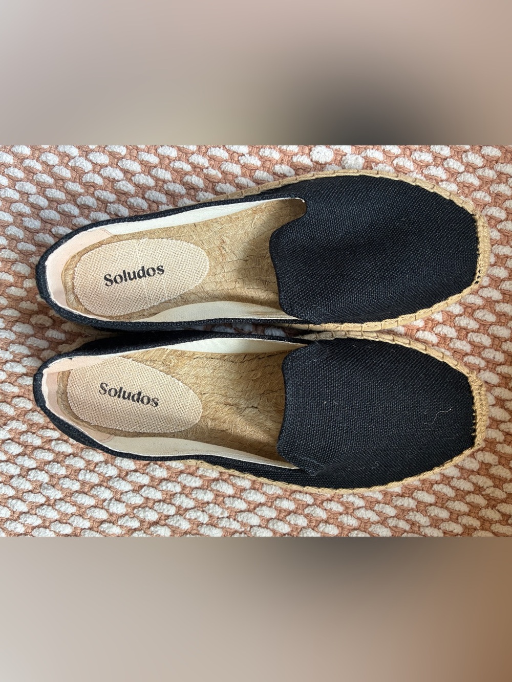 New Without Box Soludos Black Canvas Slip-On Espadrilles Women’s EU 38 (7-7.5)